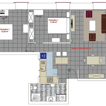 Rare Spacieux P3 Climatisé Au Centre De Apartamento Sète